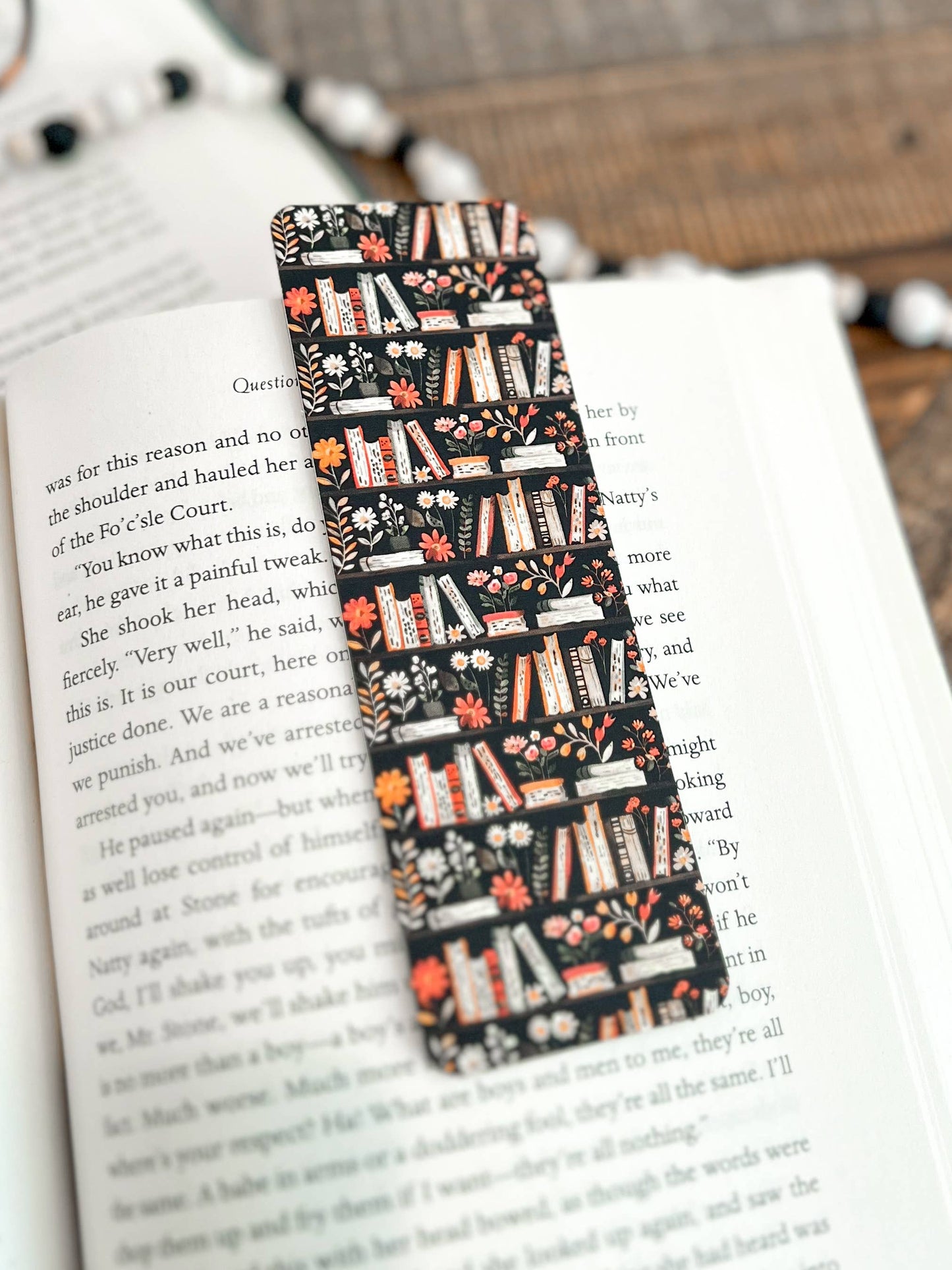 Fall Floral Bookmark