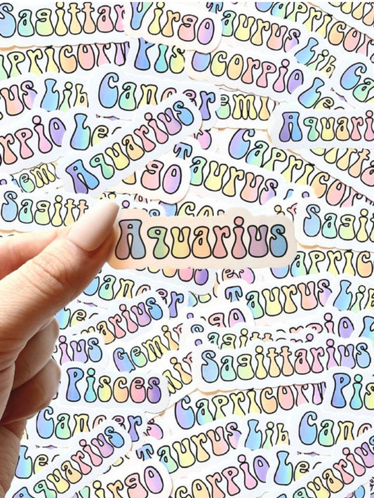 Rainbow Zodiac Stickers