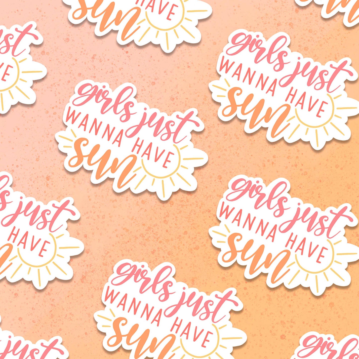 Girls Just Wanna Have Sun Vinyl Sticker