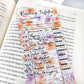 Floral Reading Tracker Bookmark