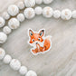 Cute Little Fox Clear Vinyl Sticker