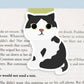 Tuxedo Black and White Cat - Jumbo Magnetic Bookmark