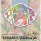 Floral Puppy Magnetic Bookmark